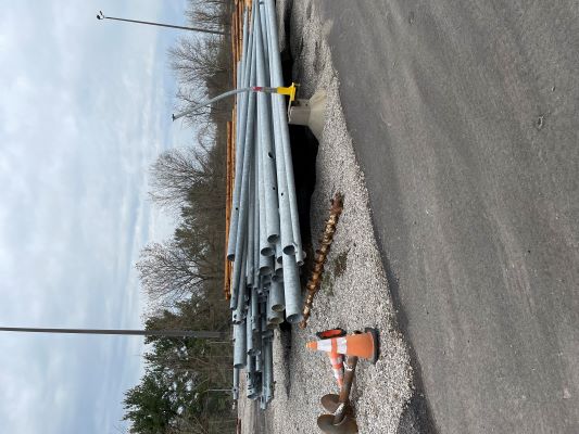 Lot of 79 Steel Street Light Poles